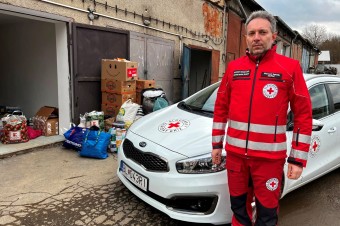 Riaditeľ Slovenského červeného kríža, územného spolku Svidník Slavomír Sakalík n