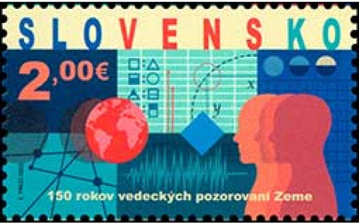 Slovenská pošta vydala známku 150 rokov vedeckých pozorovaní Zeme 