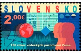 Slovenská pošta vydala známku 150 rokov vedeckých pozorovaní Zeme 