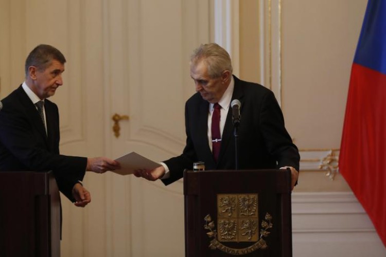 Babiš u Zemana