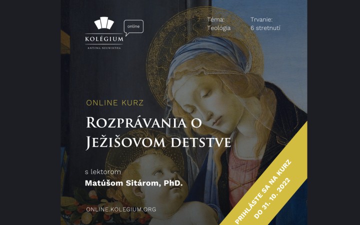 Online kurz Kolégia - Rozprávania o Ježišovom detstve
