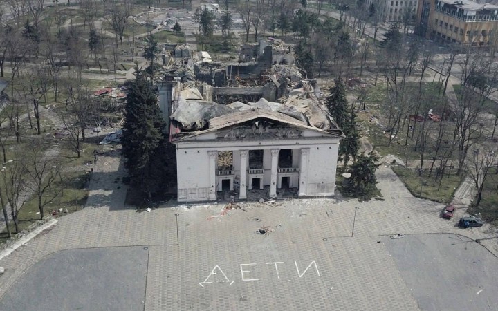 V meste Mariupol začali búrať činoherné divadlo