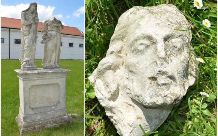 Neznámy páchateľ odtrhol hlavu soche Ježiša Krista na hrade Červený Kameň