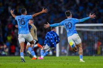 Manchester City zdolal Inter Miláno 1:0 a oslavuje historicky prvý triumf