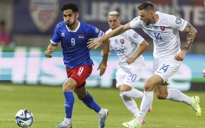 Slovenskí futbalisti vyhrali s Lichtenštajskom najtesnejšie 1:0, skóroval Vavro