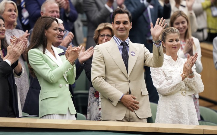 Na Wimbledone ocenili Rogera Federera, aplaudovala mu i princezná Kate