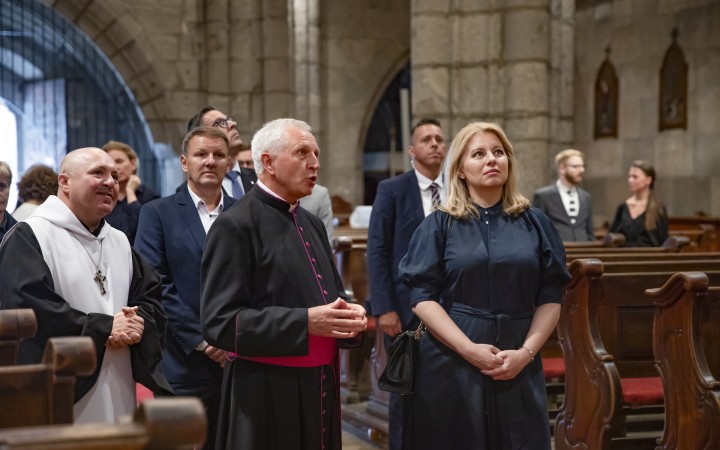 Prezidentka Čaputová navštívila baziliku minor v Hronskom Beňadiku