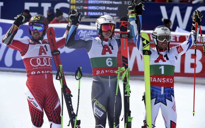 Hirscher skočnil v Bansku druhý a získal malý glóbus za „obrák“