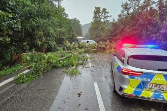 Silný vietor spôsobil na Orave rozsiahle výpadky elektriny