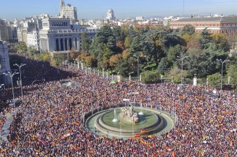 V Madride sa konal veľký protest proti amnestii pre katalánskych separatistov