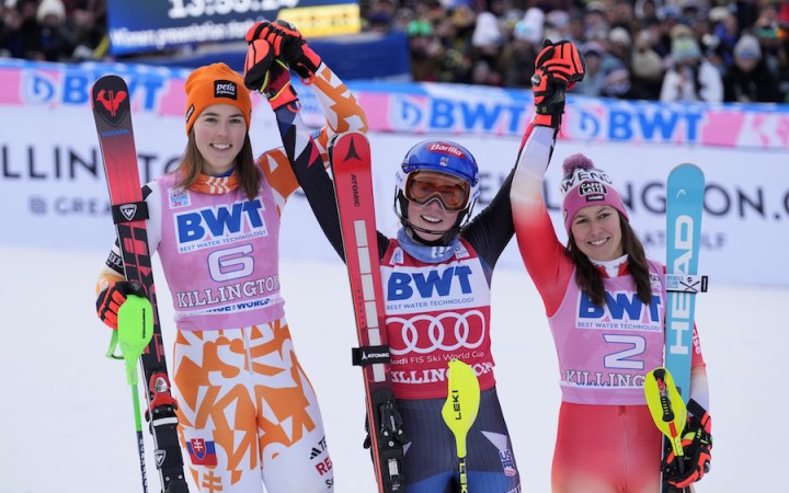 Petra Vlhová skončila druhá v slalome v Killingtone, vyhrala Shiffrinová
