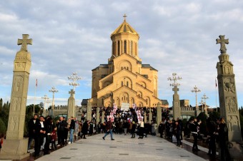 V pravoslávnej katedrále v gruzínskom Tbilisi sa objavila ikona so Stalinom