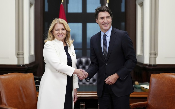 Prezidentka Čaputová sa stretla v Ottawe s kanadským premiérom Trudeauom