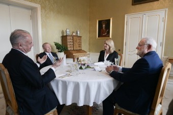 Prezidentka absolvovala tradičný obed s bývalými hlavami štátu