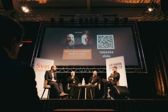 Diskusia Sveta kresťanstva s Jonášom Maximom a Cyrilom Vasiľom zaplnila prešovskú M Arénu