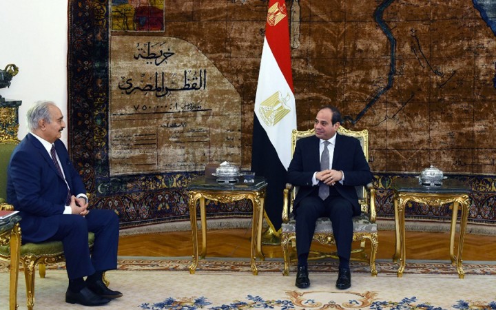 Egyptský prezident Sísí sa v Káhire stretol s dobyvateľom Tripolisu