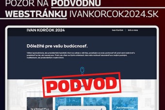 Na internete je falošná stránka, ktorá sa tvári ako web Ivana Korčoka