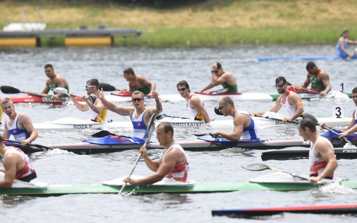 Slovenský štvorkajak získal striebro na 500 m