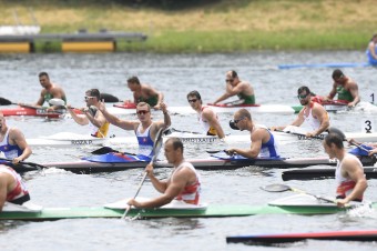 Slovenský štvorkajak získal striebro na 500 m