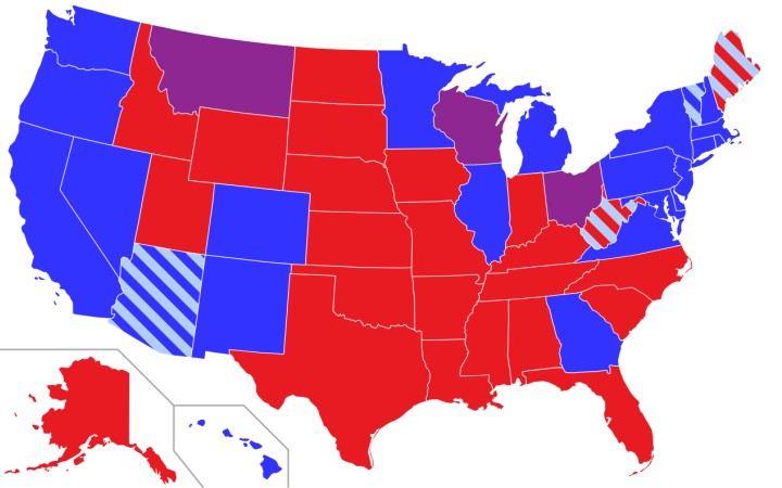 O migrácii z modrých štátov do červených štátov USA