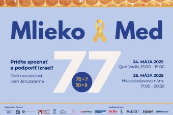 Mlieko & Med ’25: Diskusie o Izraeli a regióne, autentické svedectvá aj kultúrny program v centre Bratislavy