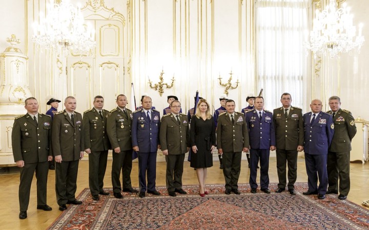 Prezidentka prijala veliteľov slovenských ozbrojených síl