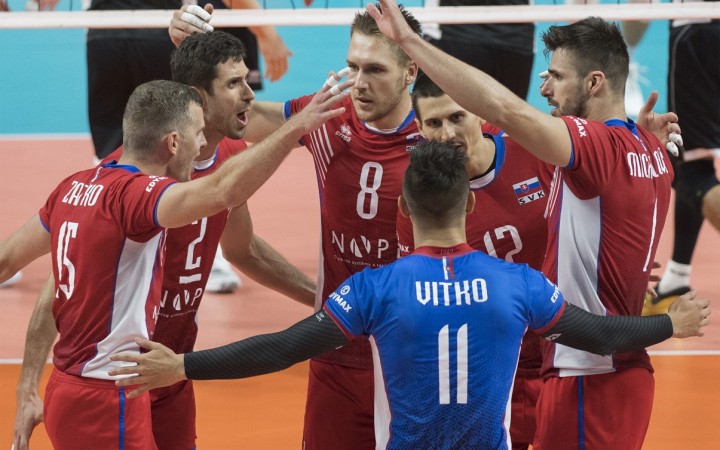 Slovenskí volejbalisti zdolali aj Rakúšanov a priblížili sa k postupu