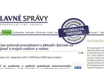 Threema: Kočnerove Hlavné správy