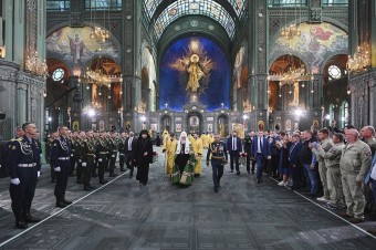 Pravoslávny patriarcha Kirill posvätil novopostavenú katedrálu ozbrojených síl