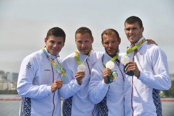 Slovenský štvorkajak získal striebro na 1000 m
