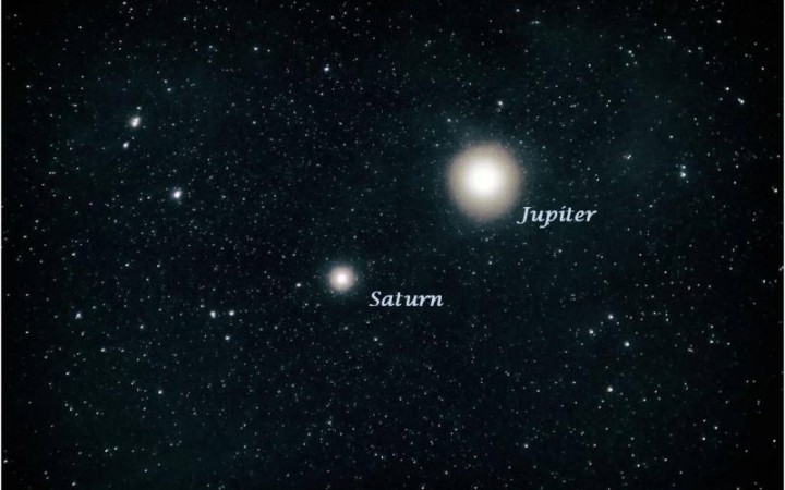 „Veľká konjunkcia“ Jupitera so Saturnom na zimný slnovrat