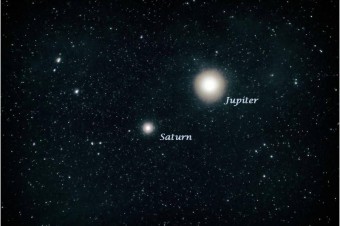 „Veľká konjunkcia“ Jupitera so Saturnom na zimný slnovrat