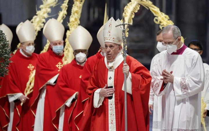 Pápež František slávil liturgiu Kvetnej nedele v Bazilike sv. Petra, jej súčasťo