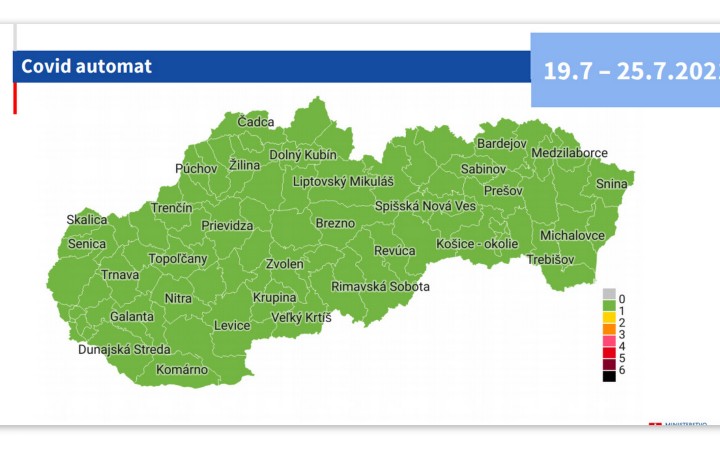 Celé Slovensko bude od pondelka zelené