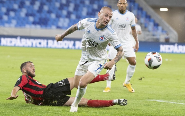 Futbalisti ŠK Slovan Bratislava postúpili do play off Európskej ligy UEFA. V odv